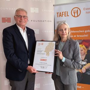 Crespo Foundation unterstützt Tafel Hessen mit 800.000 Euro