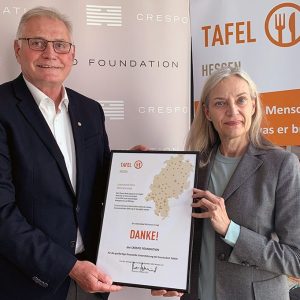 Crespo Foundation unterstützt Tafel Hessen mit 800.000 Euro